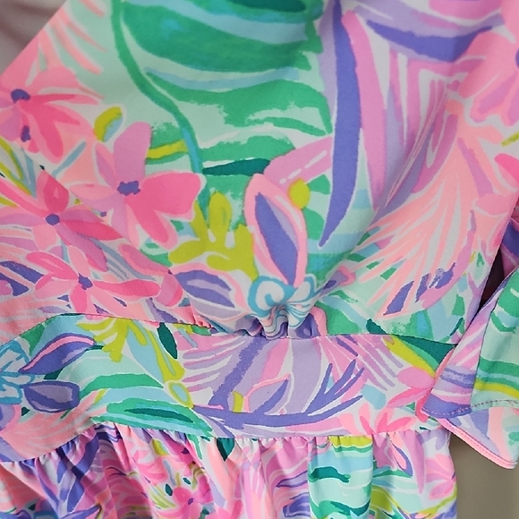 Lilly Pulitzer Pink and Gold Logo Dress Label - Picture 3 of 6